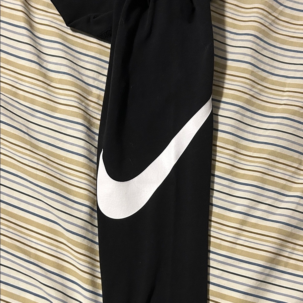 Nike Black Leggings with White Swoosh